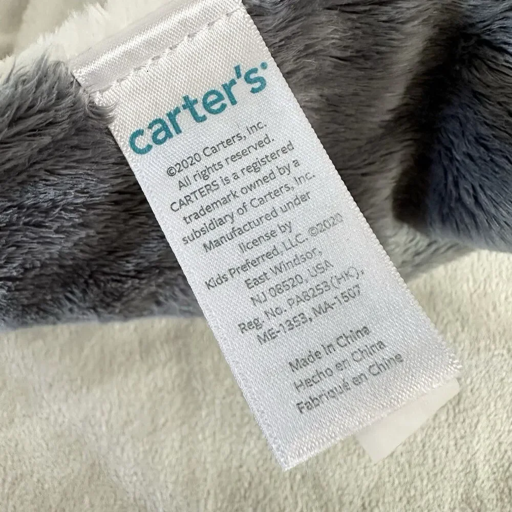 Carters Lovey Baby Security Blanket Plush White Gray Panda Bear 2020